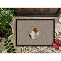 Carolines kincsek CK2185JMAT Fo Terrier a konyha ajtó szőnyeg, beltéri szőnyeg vagy kültéri üdvözlő szőnyeg lábtörlő