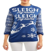 Női Sleigh My Name csúnya karácsonyi pulóver