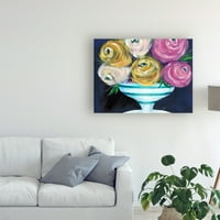 Védjegy Képzőművészet „Cotton Candy Floral III” vászon művészete, Regina Moore