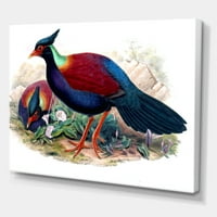Designart 'ősi madarak a vadonban II' hagyományos vászon falfestmény nyomtatás