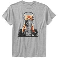 Gangsta cica férfi grafikus póló