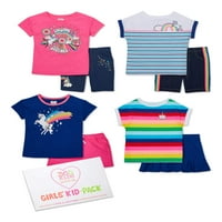 Gyerekek a Garanimals Girls Mi & Match Kid Gift Box, 8 darabos ruhakészlet, 4-18 méretű méretű