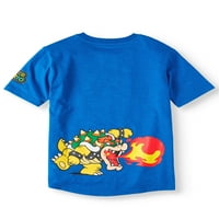 Super Mario Bros. karakter rövid ujjú zseb póló