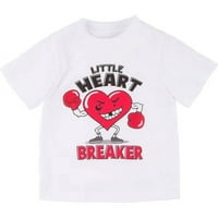 Kisgyermek fiúk kis szívmegszakító Valentin-nap póló póló 4t