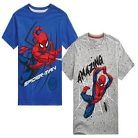 Spider-Man fiúk csodálatos Spidey grafikus pólók 2 csomag, méret 4-18