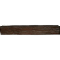 Ekena Millwork 4 H 6 D 48 W Riverwood Fau Wood kandalló kandalló, prémium mahagóni
