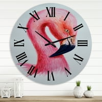 Designart 'Pink Flamingo IV. Portréja' parasztház falió