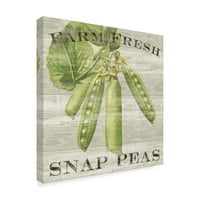 Védjegy Szépművészet „Farm Fresh Peas” vászon művészete: Sue Schlabach