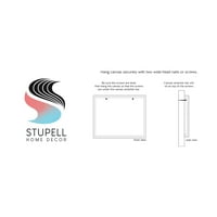 Stupell Industries Részletes FO Retro Zig Zag minta Mandala Fractals Graphic Galéria Csomagolt vászon nyomtatott fali művészet,