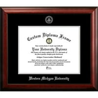 Nyugat-Michigani Egyetem 14W 11h ezüst dombornyomott Diploma keret